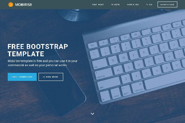 Mobirise Releases Basic Bootstrap Template  for Mobile-Friendly Websites