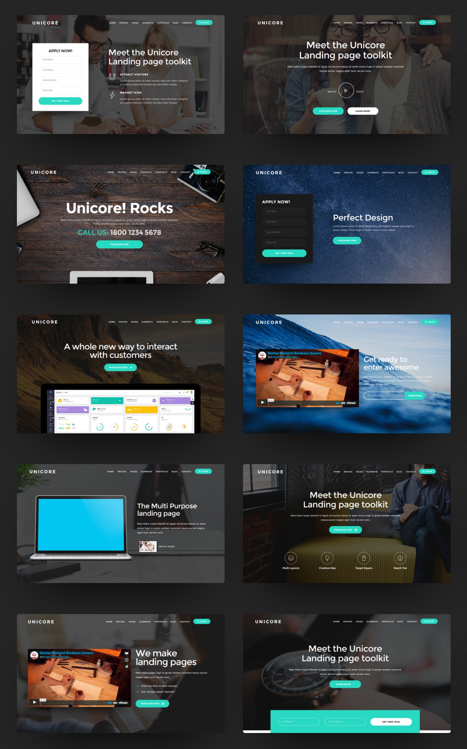  Bootstrap Landing Page Theme Creator