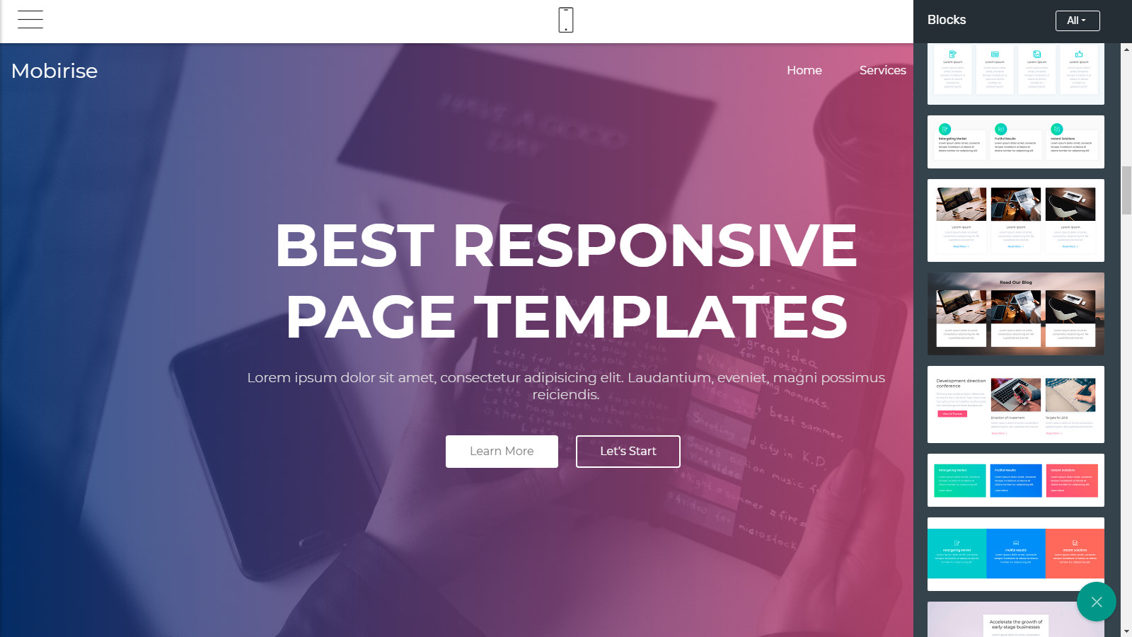 bootstrap page layouts